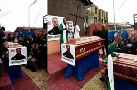 Nigeria: un pasteur ”enterre une nouvelle fois” l’Américain George Floyd (photos)