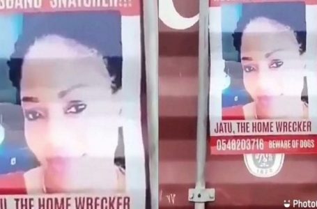Une épouse colle des affiches photos de la maîtresse de son mari dans les rues